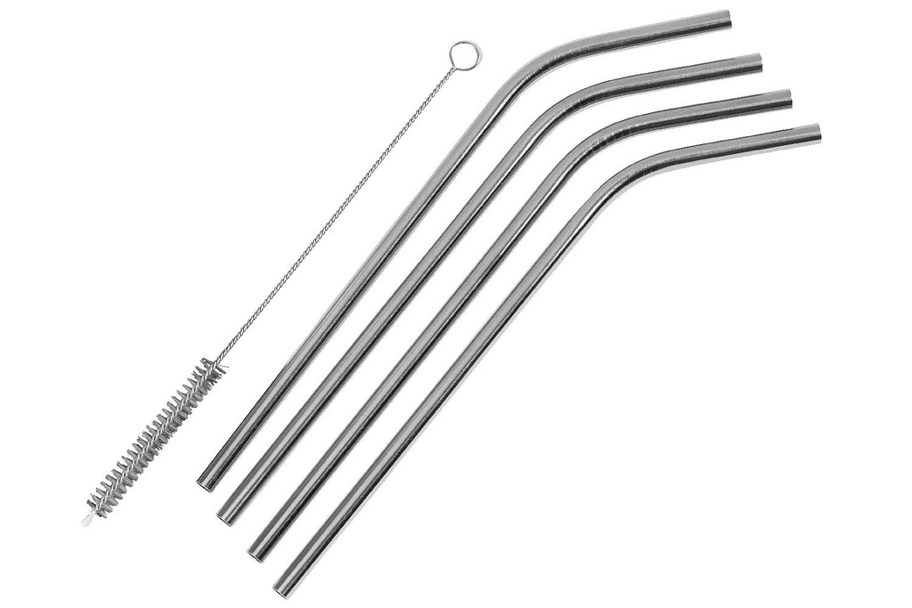 Trinkhalme 'Edelstahl',