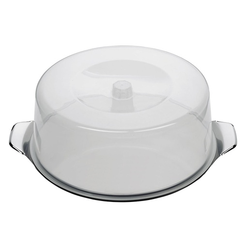 [9403547] Tortenplatte mit Haube Edelstahl/Kunststoff 11cm Ø30cm,