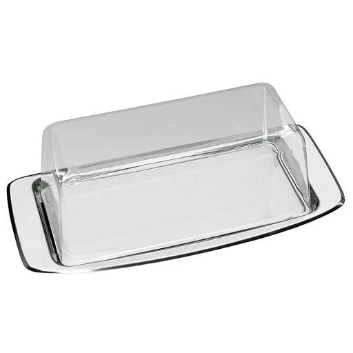 [9403550] Königskuchenplatte mit Haube Edelstahl/Kunststoff 34,5x17x10,4cm,